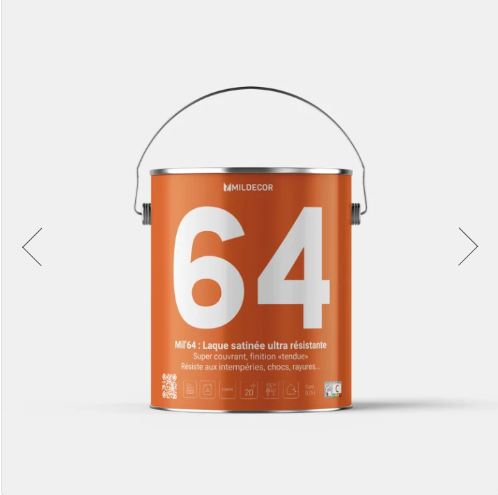 MIL'64 Laque satinée solvantée BLANC