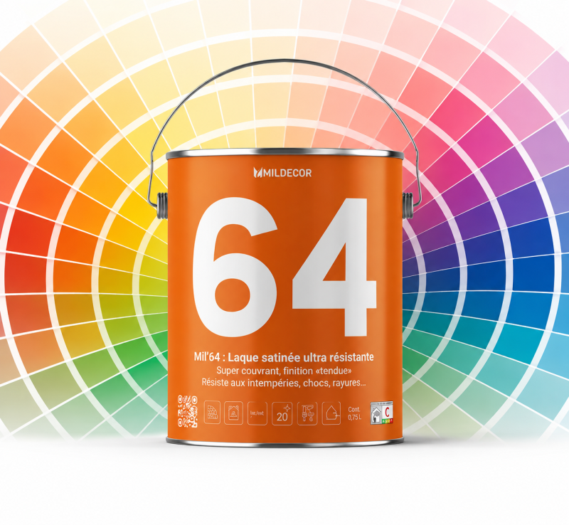 MIL'64 Laque satinée solvantée COULEUR